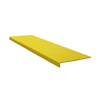 Protiskluzový sklolaminátový profil na schod – široký, žlutá, 150 cm